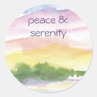 Sticker Rond paix et sérénité