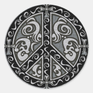 STICKER ROND PAIX (RONDE)