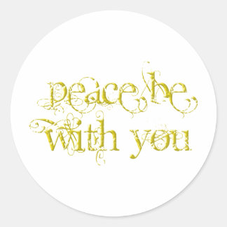 Sticker Rond Paix Sois avec toi