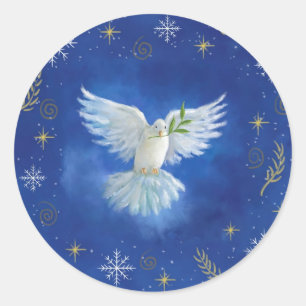 Sticker Rond paix sur terre