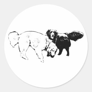 Sticker Rond Pal lumière et ombre