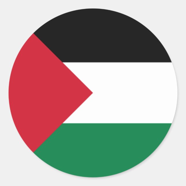 Sticker Rond palestine (Devant)
