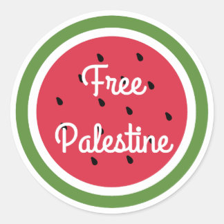 Sticker Rond palestine libre