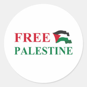 Sticker Rond palestine libre