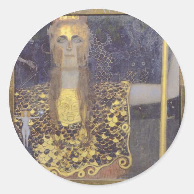Sticker Rond Pallas Athena (Devant)