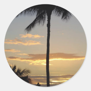 Sticker Rond Palmier