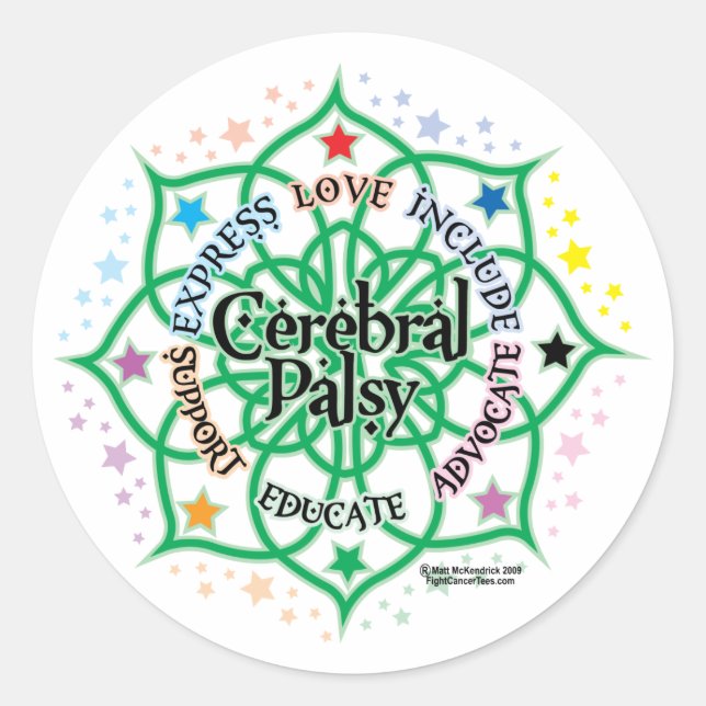 Sticker Rond Palsy Lotus (Devant)