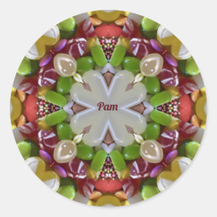 STICKER ROND PAM ~ BANDE DE PÂQUES ~