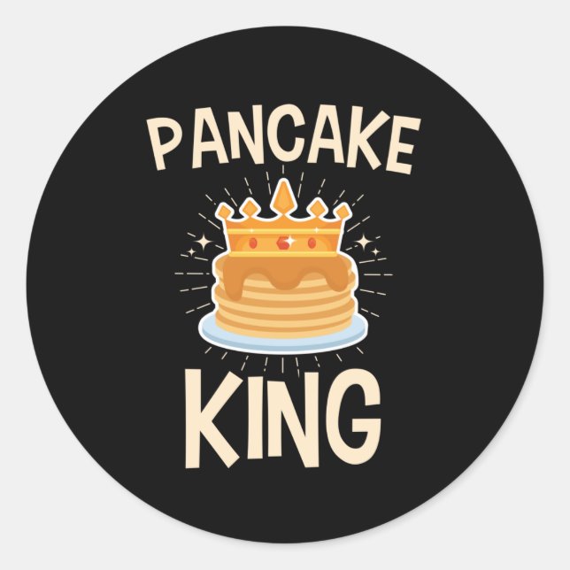 Sticker Rond Pancake King (Devant)
