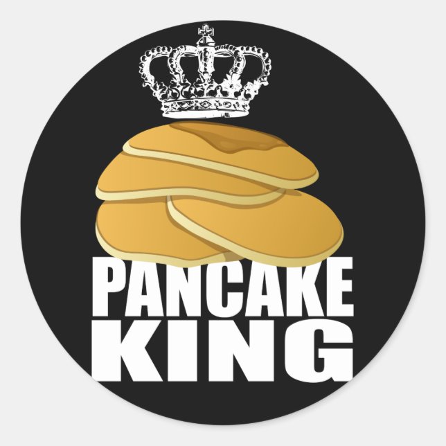 Sticker Rond Pancake King (Devant)