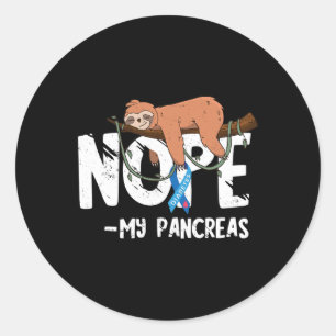 Sticker Rond Pancréas Sensibilisation au diabète Sang Sucre Dia