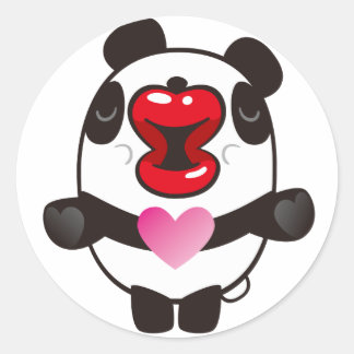 Sticker Rond panda