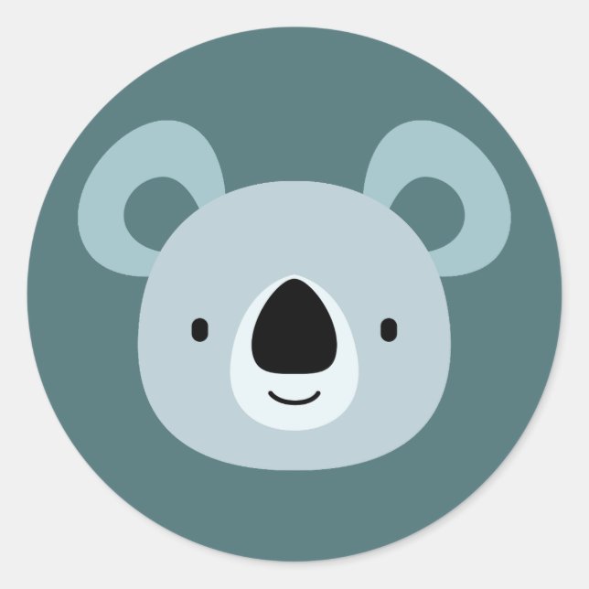 Sticker Rond Panda Birthday Kids Art (Devant)