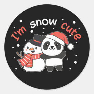Sticker Rond Panda I'm