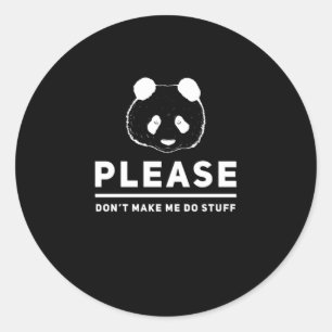 Sticker Rond Panda Sweet Funny Funny Koala Animaux