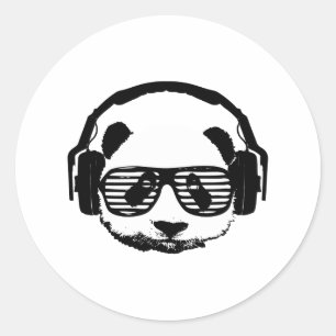 Sticker Rond Pandaz dans la Chambre du DA