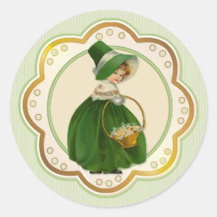 Sticker Rond Panier et colle irlandais