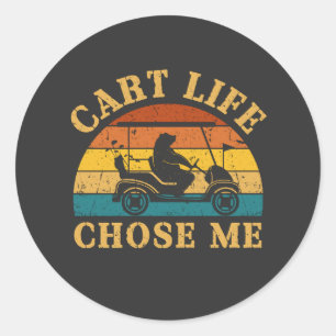 Sticker Rond Panier Vie Choisissez Moi Funny Golf Panier Citati