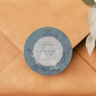 Sticker Rond Panneau de bienvenue pour une fête prénuptiale flo