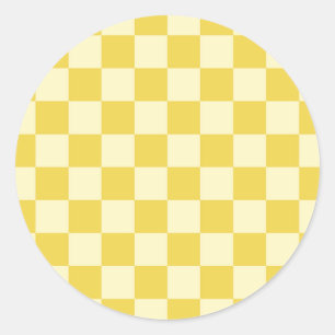 Sticker Rond Panneau de contrôle jaune beurre