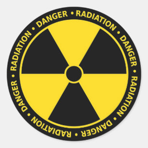 Sticker Rond Panneau de danger