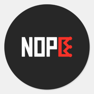 Sticker Rond Panneau de protestation No Kings Horizontal