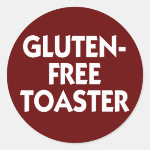 Sticker Rond Panneau Grille-pain sans gluten