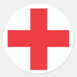 Sticker Rond Panneau Kit de premiers soins