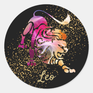Sticker Rond Panneau Léo - Zodiac