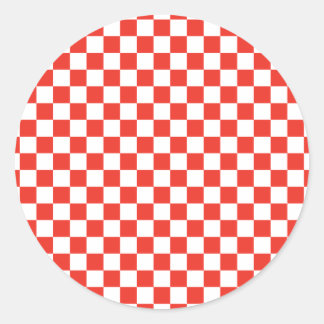 Sticker Rond Panneau rouge