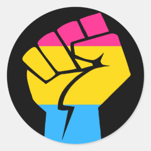 Sticker Rond Pansexuel