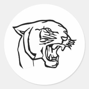 Sticker Rond Panther