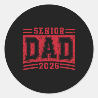 Sticker Rond Papa aîné 2026 Diplômé Fier Papa Diplômé D