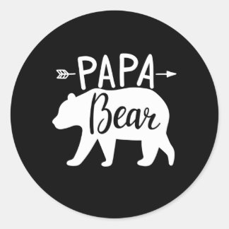 Sticker Rond Papa Bear