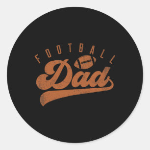 Sticker Rond Papa de football
