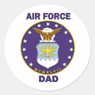 Sticker Rond Papa de l'Armée de l'Air