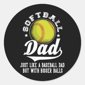 Sticker Rond Papa Douillet Comme Un Papa Vendeur Avec Un Douill