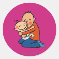 Papa et bébé en train d'embrasser