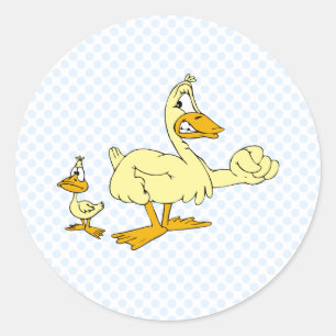 Sticker Rond Papa et canard de Diddy