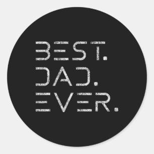 Sticker Rond Papa Ever Chemise Moderne Développeur Programmeur