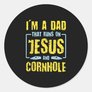 Sticker Rond Papa Fait Foi Et Cornouailles