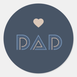 Sticker Rond Papa, Pilier d'honneur