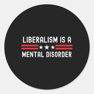 Sticker Rond Papa républicain anti-libéral Américain anti-Biden