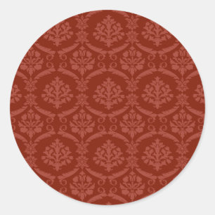 Sticker Rond Papier peint Damas 3
