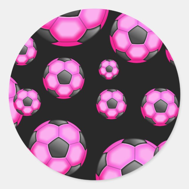 Sticker Rond Papier peint de soccer (Devant)