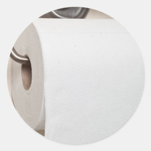 Sticker Rond Papier toilette
