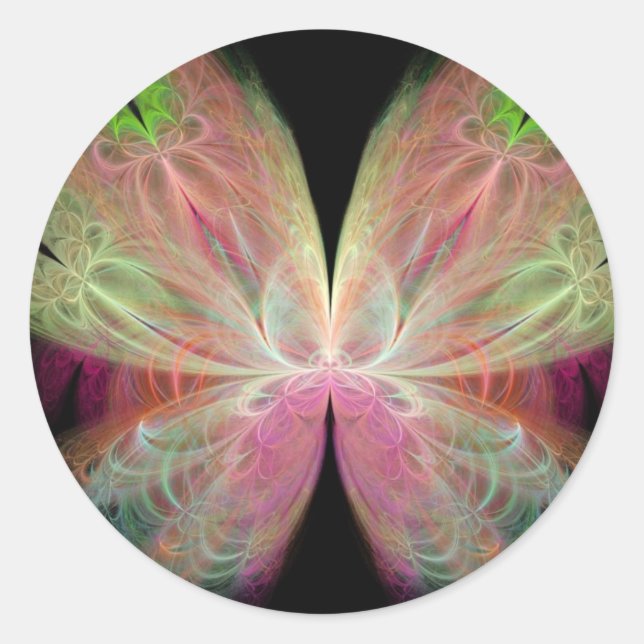 Sticker Rond Papillon (Devant)