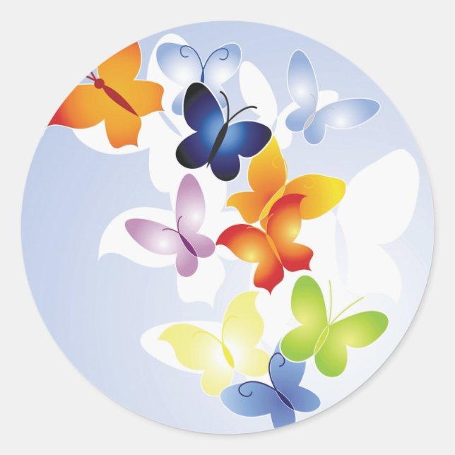 Sticker Rond papillon (Devant)