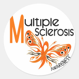 Sticker Rond PAPILLON 3,1 de sclérose en plaques de
