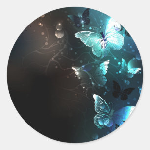 Sticker Rond Papillons de nuit